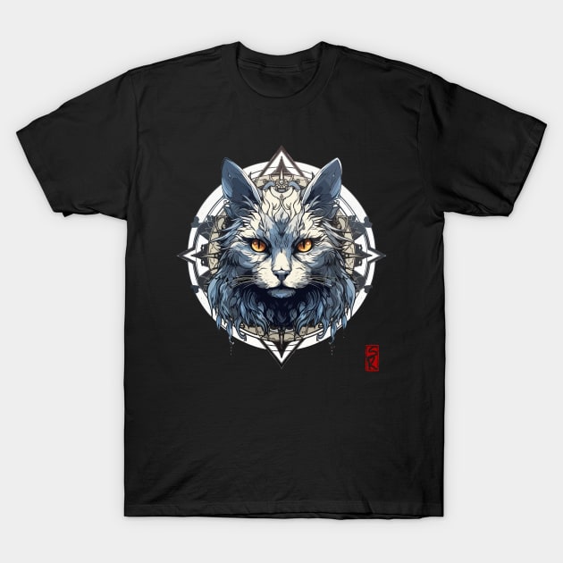 Evil cat T-Shirt by siriusreno